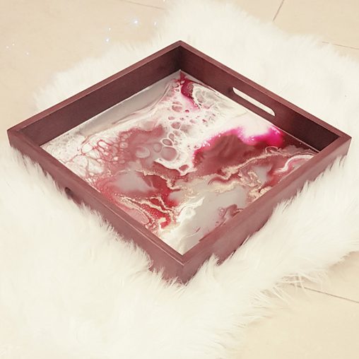 Piece 27 - handpoured epoxy resin wall artwork by Zora