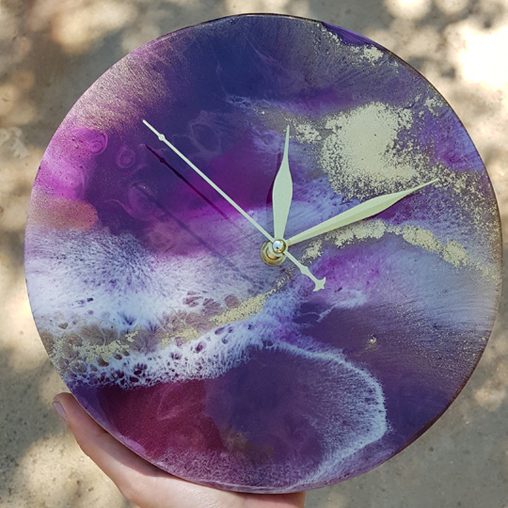 Piece 50 - handpoured epoxy resin wall artwork by Zora