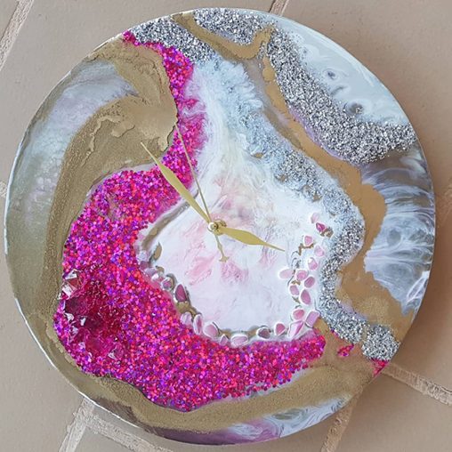 Piece 52 - handpoured epoxy resin wall artwork by Zora
